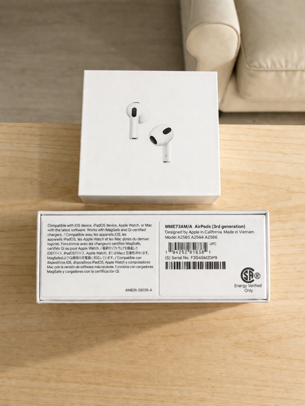 Apple White AirPods with MagSafe Case - White (apple AirPods Gen  3